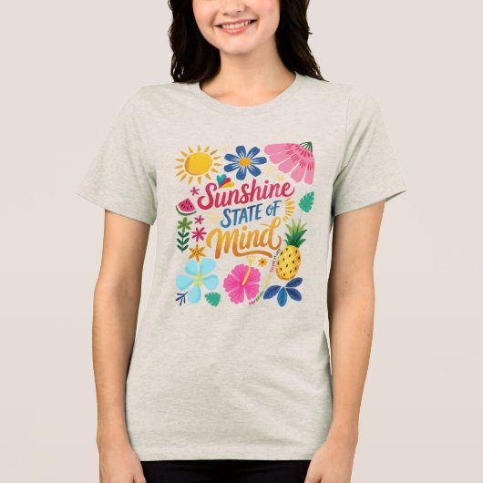 Sonnenschein-Staat Tri-Blend Shirt (Vorderseite)