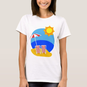 Sonnenschein-Strand-Tag T-Shirt