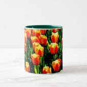 Sonnenschein-Tulpen Zweifarbige Tasse (Mittel)