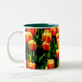 Sonnenschein-Tulpen Zweifarbige Tasse (Links)