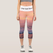 Sonnenschein über dem Meer Capri Leggings (Vorderseite)