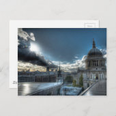 Sonnenschein über der St. Paul's Cathedral, London Postkarte (Vorne/Hinten)