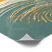 Sonnenschein über Sonnenhimmel Illustration Wand K Poster (Ecke)