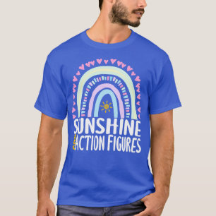 Sonnenschein und Aktionsfiguren Niedliches Regenbo T-Shirt