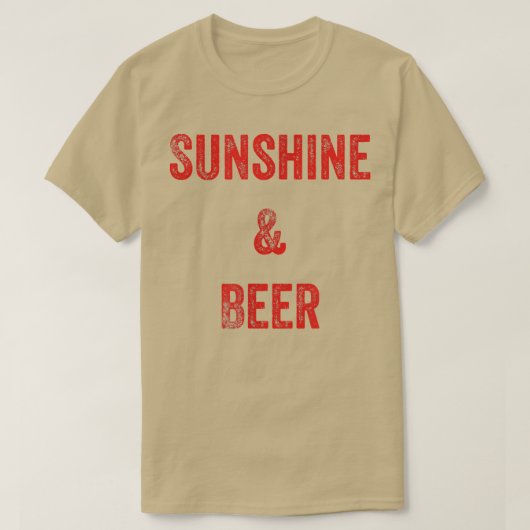 Sonnenschein und Bier T-Shirt (Design vorne)