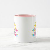 Sonnenschein und Blume Tasse (Zentrum)