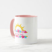 Sonnenschein und Blume Tasse (Vorderseite Links)