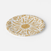 Sonnenschein- und Blumenpapierplatte Pappteller (Schrägansicht)