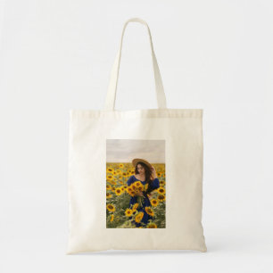Sonnenschein und Blüten Tragetasche