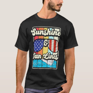 Sonnenschein Und Bräunungsstreifen Sommerferien Re T-Shirt