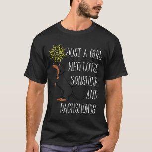 Sonnenschein und Dackel Niedliches Würstchen Spric T-Shirt