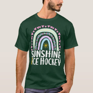 Sonnenschein und Eishockey Niedliches Regenbogenge T-Shirt