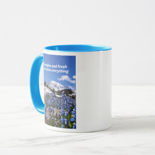 Sonnenschein und Frischluft Tasse (Vorderseite Links)