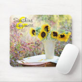 Sonnenschein und Glück Sonnenblumen Mousepad (Mit Mouse)