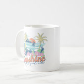 Sonnenschein und gute Wellen Kaffeetasse (Vorderseite Links)