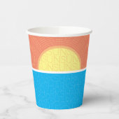 Sonnenschein und Haie Sommer Pappbecher (Links)