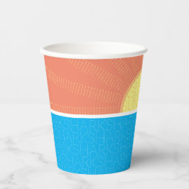 Sonnenschein und Haie Sommer Pappbecher