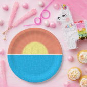 Sonnenschein und Haie Sommer Pappteller (Party)