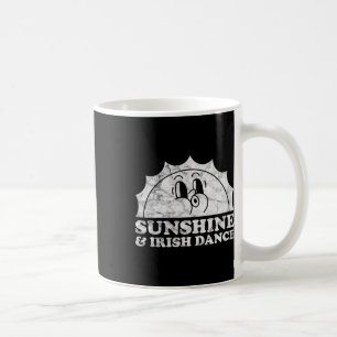 Sonnenschein und irischer Tanz Retro Vintage Sonne Kaffeetasse