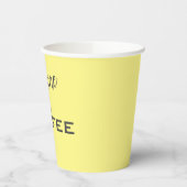 Sonnenschein und Kaffeebar Pappbecher (Links)