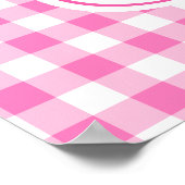 Sonnenschein und Lemonade Rosa und Gelb Dusche Par Poster (Ecke)