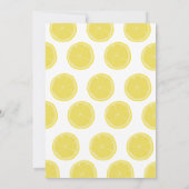 Sonnenschein und Lemonade zum Geburtstag Einladung (Rückseite)