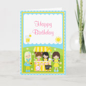 Sonnenschein und Lemonade zum Geburtstag Karte (Vorderseite)