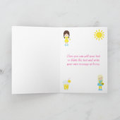 Sonnenschein und Lemonade zum Geburtstag Karte (Innenseite)