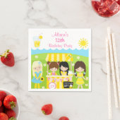 Sonnenschein und Lemonade zum Geburtstag Serviette (Beispiel)