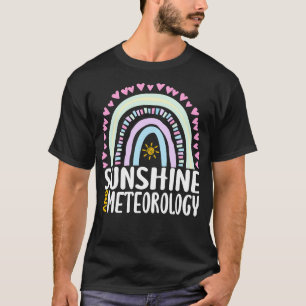 Sonnenschein und Meteorologie Niedliches Regenboge T-Shirt