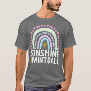 Sonnenschein und Paintball Niedliches Regenbogenge T-Shirt