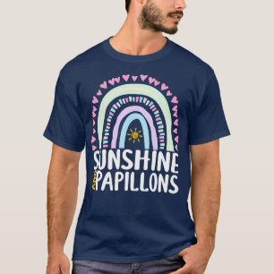 Sonnenschein und Papillons Niedliches Regenbogenge T-Shirt