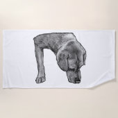 Sonnenschein und Punkte Strandtuch (Vorderseite)