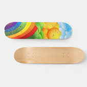 Sonnenschein und Regenbogen Skateboard (Horizontal)