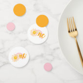 Sonnenschein und Regenbogen zum ersten Geburtstag Konfetti (Gruppe)