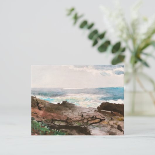 Sonnenschein und Schatten, Prout's Neck, schöne Ku Postkarte (Stehend Vorderseite)