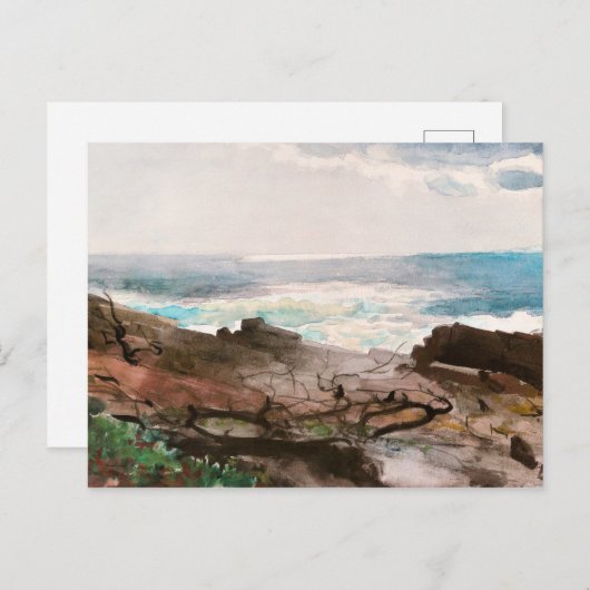 Sonnenschein und Schatten, Prout's Neck, schöne Ku Postkarte (Vorne/Hinten)