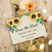 Sonnenschein und Sonnenblumen Hochzeit Save The Date