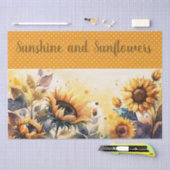 Sonnenschein und Sonnenblumen im Herbst / Herbstfa Seidenpapier (Handwerk)