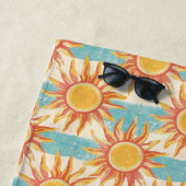 Sonnenschein und Streifen Strandtuch (Beispiel)