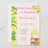 Sonnenschein und süße Zitronenbänke Geburtstagsmäd Einladung (Vorderseite)