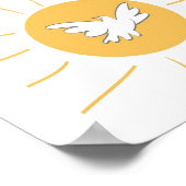 Sonnenschein und Taube Poster (Ecke)