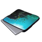 Sonnenschein und tropischer Fisch Laptopschutzhülle (Vorne Knopf)