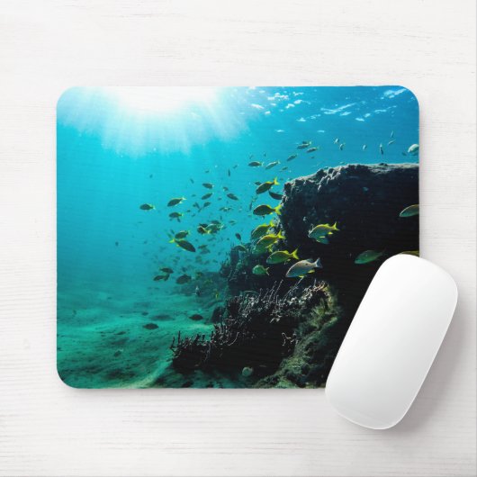 Sonnenschein und tropischer Fisch Mousepad (Mit Mouse)