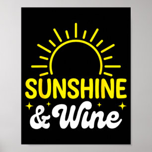 Sonnenschein und Wein Sommer im Freien Poster