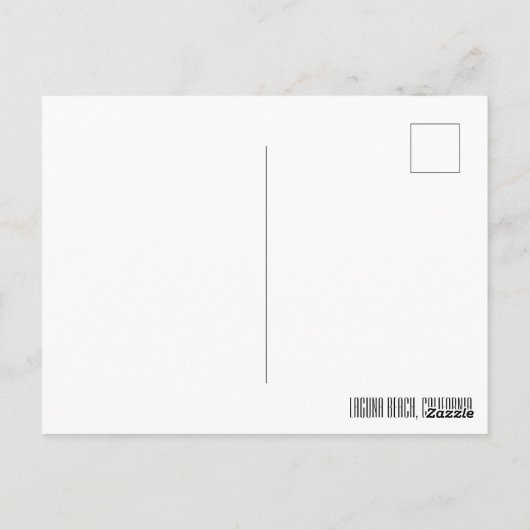 Sonnenschein und Wellen Postkarte (Rückseite)