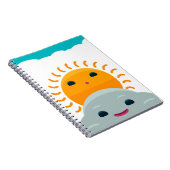 Sonnenschein und Wolke Notizblock (Rechte Seite)
