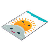 Sonnenschein und Wolke Notizblock (Linke Seite)