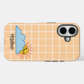 Sonnenschein und Wolken Personalisiert Case-Mate iPhone Hülle (Rückseite (Horizontal))
