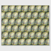 Sonnenschein unter einem Ostereierbaum Geschenkpapier (Flach)